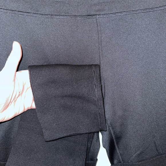 Aerie Hi-Rise Black Leggings XL | Sweater Knit Bottom | Lounge Stretch Comfy Fit - Picture 6 of 8